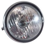 FAROL DELANTERO COMPLETO METAL/VIDRIO BACCIO CLASSIC