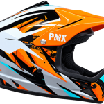 CASCO CROSS NIÑO PMX FACTOR X  NARANJA
